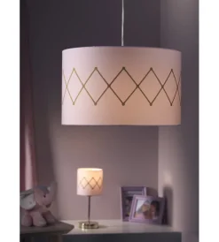Onli Illuminazione Per Interno|Lampada a sospensione "rosita" oro e rosa, e27