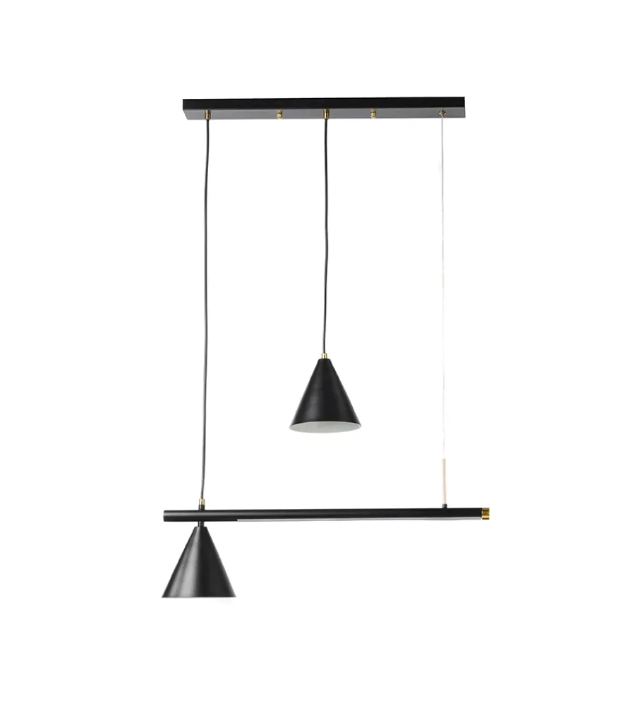 Illuminazione Per Interno-Onli Lampada a sospensione "taka" con led e 2 luci, 4000k e14