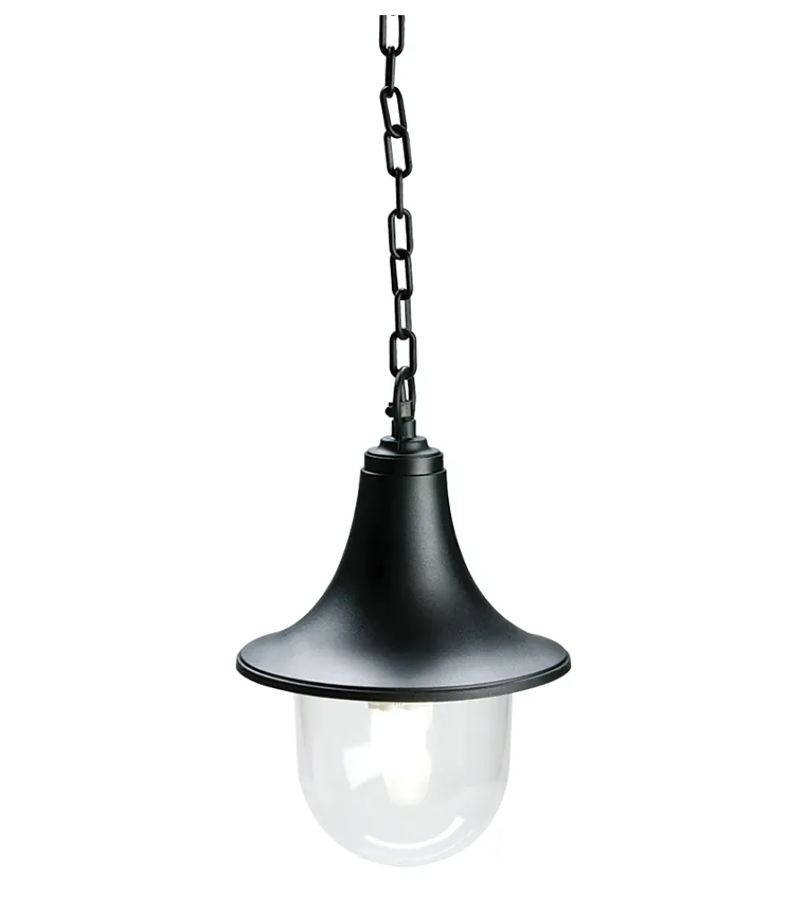 Illuminazione Per Esterno- Lampada a sospensione "zoe" nera, e27