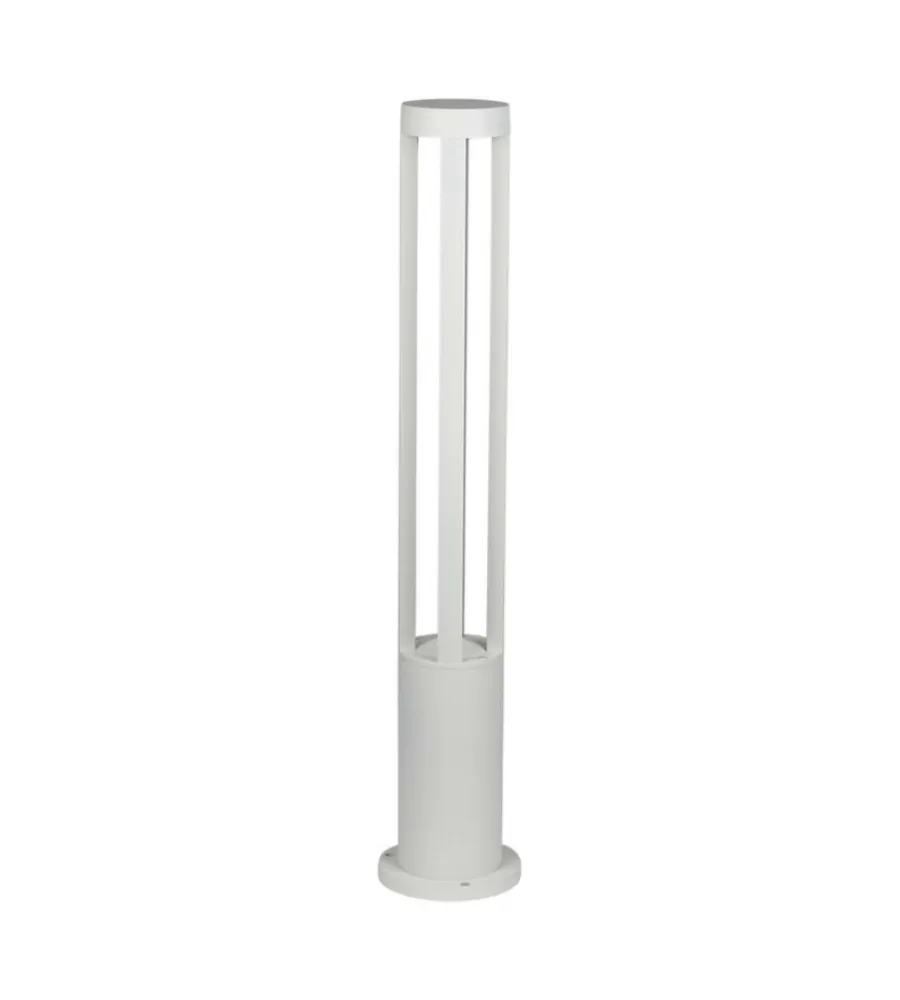 Illuminazione Per Esterno- Lampada da esterno colore bianco con altezza 80 cm, 10 w 4000 k