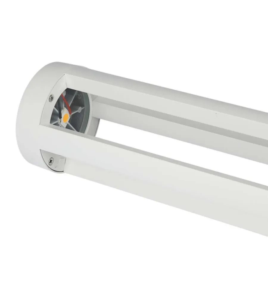 Illuminazione Per Esterno- Lampada da esterno colore bianco con altezza 80 cm, 10 w 4000 k
