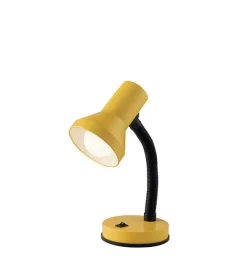 Clearance Lampada da scrivania in metallo gialla, 60w Illuminazione Per Interno