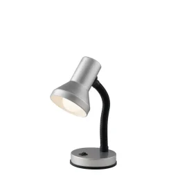 Illuminazione Per Interno- Lampada da scrivania in metallo argento, 60w