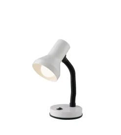 Illuminazione Per Interno- Lampada da scrivania in metallo bianco, 60w