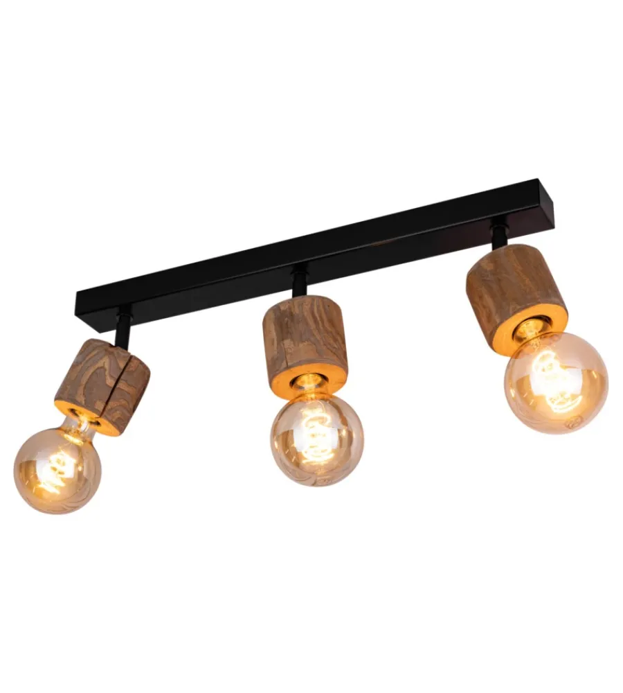 Onli Illuminazione Per Interno|Lampada da soffitto "matilde" barra 3 luci e27