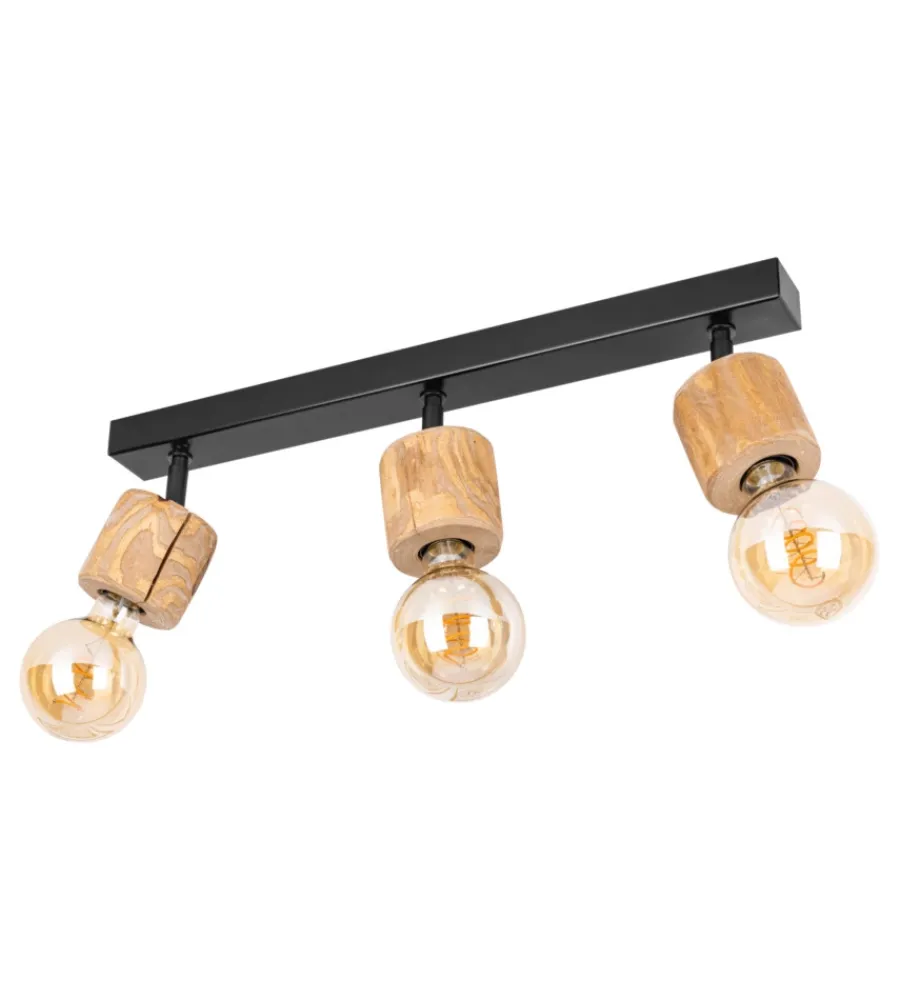 Onli Illuminazione Per Interno|Lampada da soffitto "matilde" barra 3 luci e27