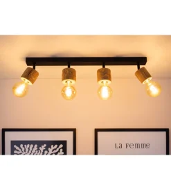 Onli Illuminazione Per Interno|Lampada da soffitto "matilde"  barra 4 luci, e27
