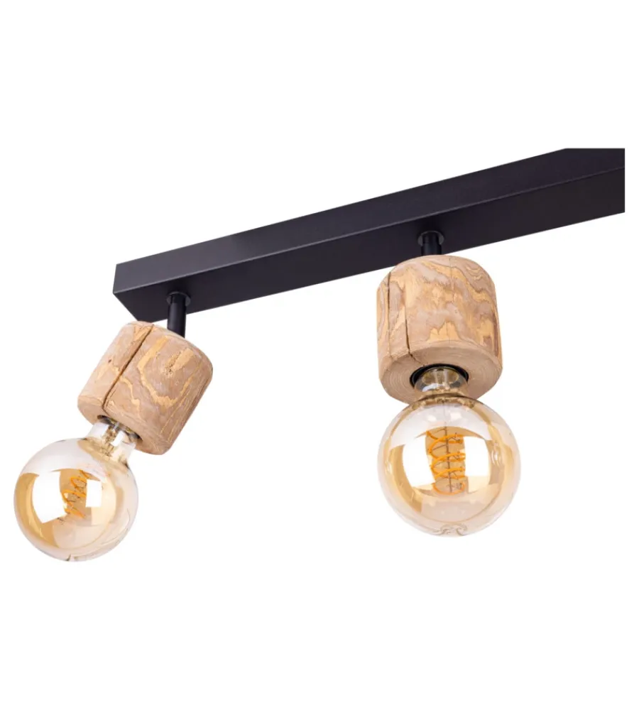 Onli Illuminazione Per Interno|Lampada da soffitto "matilde" barra 4 luci, e27