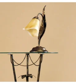 Illuminazione Per Interno-Onli Lampada da tavolo 1 luce "alga" bronzo e14