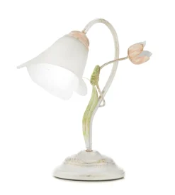 New Lampada da tavolo 1 luce "wilma" bianco e14 Illuminazione Per Interno