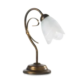 Illuminazione Per Interno-Onli Lampada da tavolo 1 luce "odino" bronzo e14