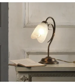 Illuminazione Per Interno-Onli Lampada da tavolo 1 luce "odino" bronzo e14