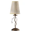 Outlet Lampada da tavolo 1 luce "delia" bronzo e14 Illuminazione Per Interno