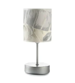 Illuminazione Per Interno-Onli Lampada da tavolo 1 luce "piume" grigio e27