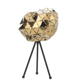Onli Illuminazione Per Interno|Lampada da tavolo "andromeda" nera e oro, e27