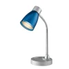 Illuminazione Per Interno|Lampada da tavolo "arkimede" in metallo blu, 40w