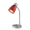 Illuminazione Per Interno- Lampada da tavolo "arkimede" in metallo rosso, 40w