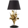 Hot Lampada da tavolo "drusilla" nera e oro, e27 Illuminazione Per Interno