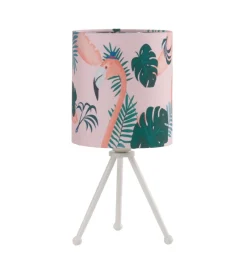 New Lampada da tavolo "flamingo" rosa e bianco, e14 Illuminazione Per Interno