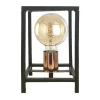 New Lampada da tavolo "floki" in metallo nero, e27 Illuminazione Per Interno