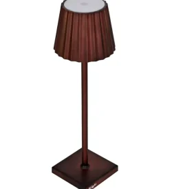 Illuminazione Per Esterno|Lampada da tavolo led ricaricabile essenza ruggine 3,5w
