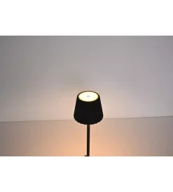 Illuminazione Per Esterno- Lampada da tavolo led ricaricabile essenza nera 3,5w