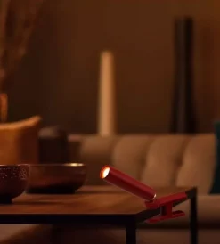 Illuminazione Per Interno- Lampada da tavolo magnetica ricaricabile rossa 3w, 4000k