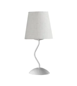 Onli Illuminazione Per Interno|Lampada da tavolo "margot" in metallo e stoffa, e14