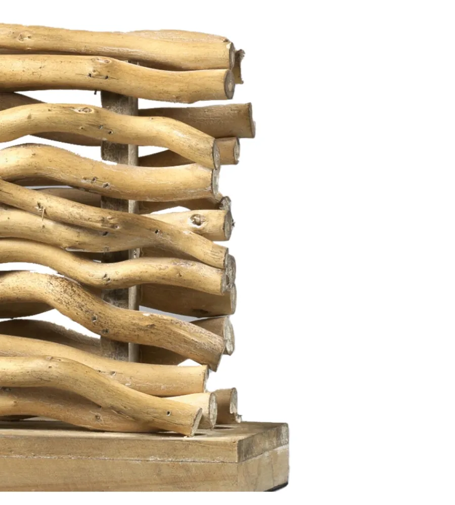 Illuminazione Per Interno-Onli Lampada da tavolo "marica" legno e tessuto, e27