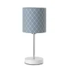Onli Illuminazione Per Interno|Lampada da tavolo "noah" con paralume azzurro, e14