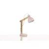 Illuminazione Per Interno-Onli Lampada da tavolo "nora" in legno e metallo rosa, e14