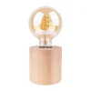 Best Lampada da tavolo "fofi" esagonale legno di rovere, e27 Illuminazione Per Interno