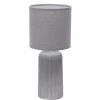 Onli Illuminazione Per Interno|Lampada da tavolo grande "shelly" grigio e14