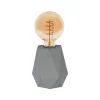 Illuminazione Per Interno-Onli Lampada da tavolo "ventura" 1 luce grigio e27