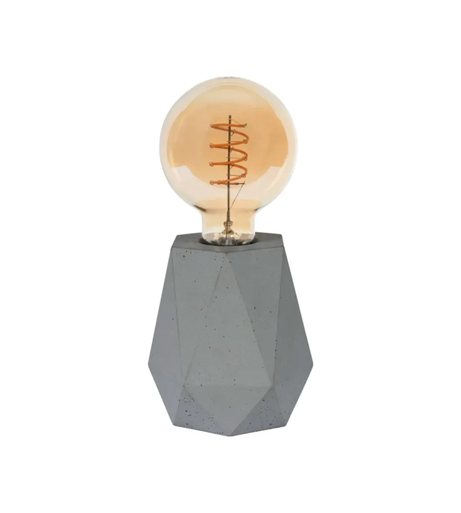 Illuminazione Per Interno-Onli Lampada da tavolo "ventura" 1 luce grigio e27