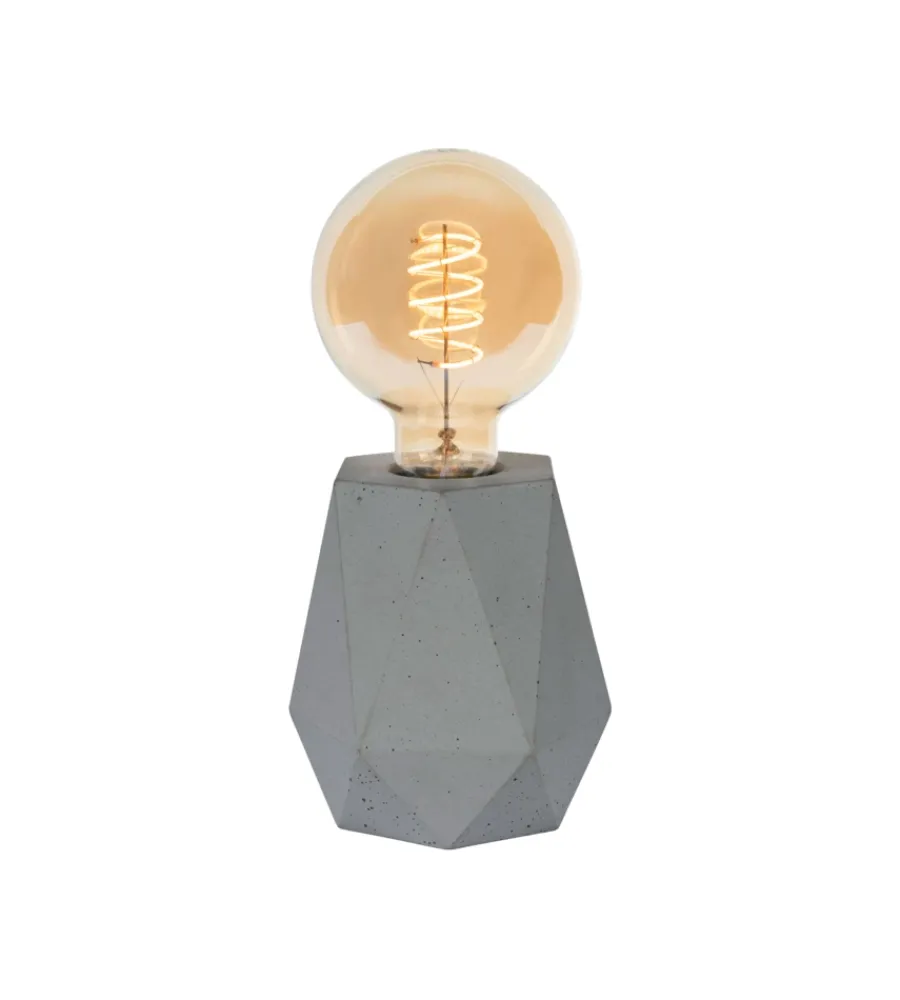 Illuminazione Per Interno-Onli Lampada da tavolo "ventura" 1 luce grigio e27