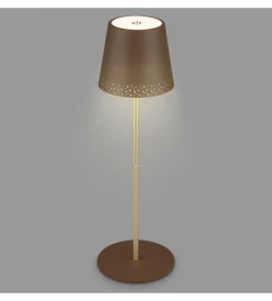 Hot Lampada da tavolo ricaricabile oro, 280 lumen Illuminazione Per Esterno