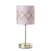 Onli Illuminazione Per Interno|Lampada da tavolo "rosita" oro e rosa, e14