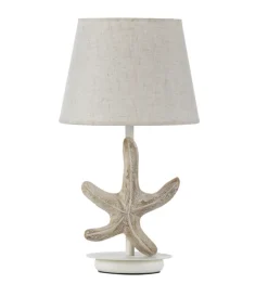 Onli Illuminazione Per Interno|Lampada da tavolo "stellina" legno e metallo, e27