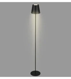 Illuminazione Per Esterno|Lampada da terra led ricaricabile e regolabile in altezza nero, 400lm