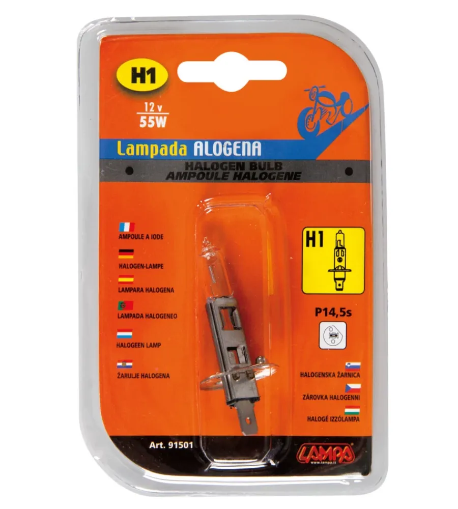 Moto-Lampa da h1 12v55w moto/scooter 91501