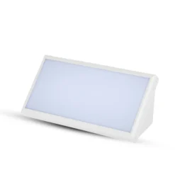 Illuminazione Per Esterno- Lampada led da esterno a muro angolare bianco, 20 w 6500 k