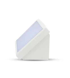 Illuminazione Per Esterno- Lampada led da esterno a muro angolare bianco, 20 w 6500 k