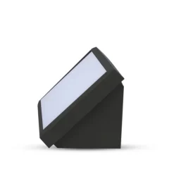 Illuminazione Per Esterno- Lampada led da esterno a muro angolare nero, 20 w 6400 k