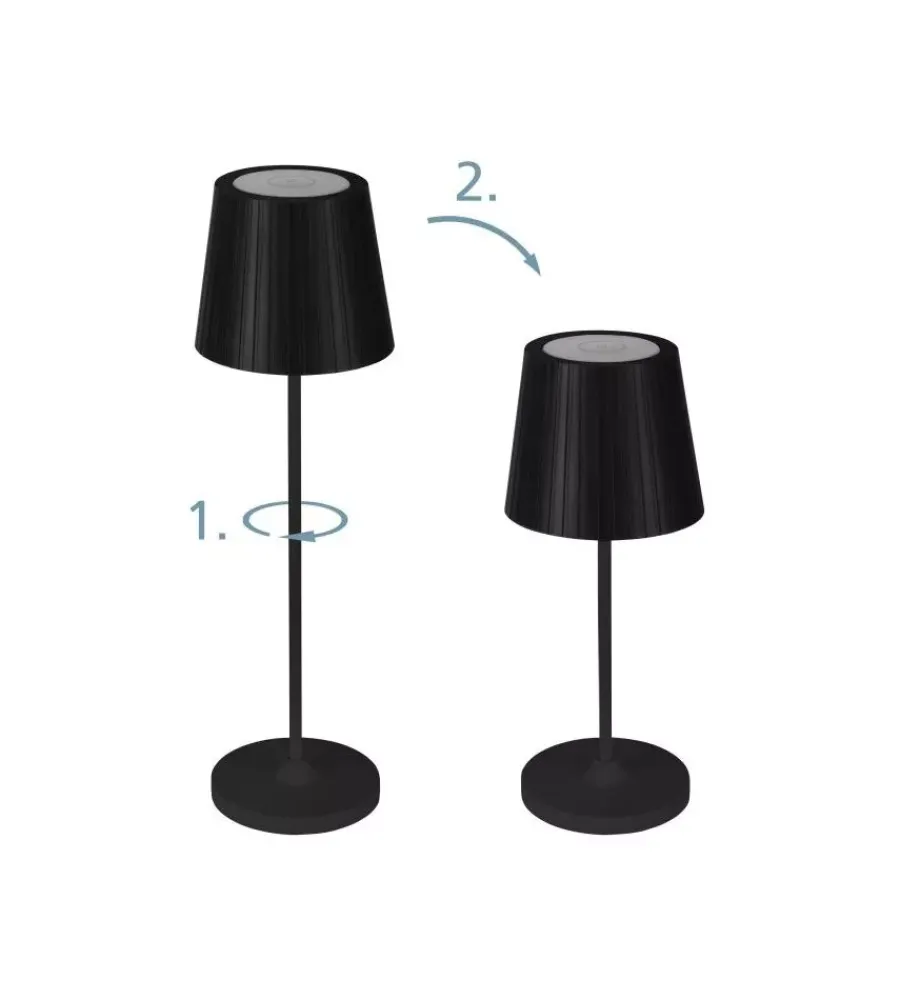 Sale Lampada led da esterno "cabozo" nero ricaricabile 2400/3000/4000k Illuminazione Per Esterno