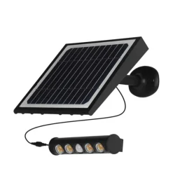 Illuminazione Per Esterno- Lampada led da giardino con pannello solare, 8 w 4000 k