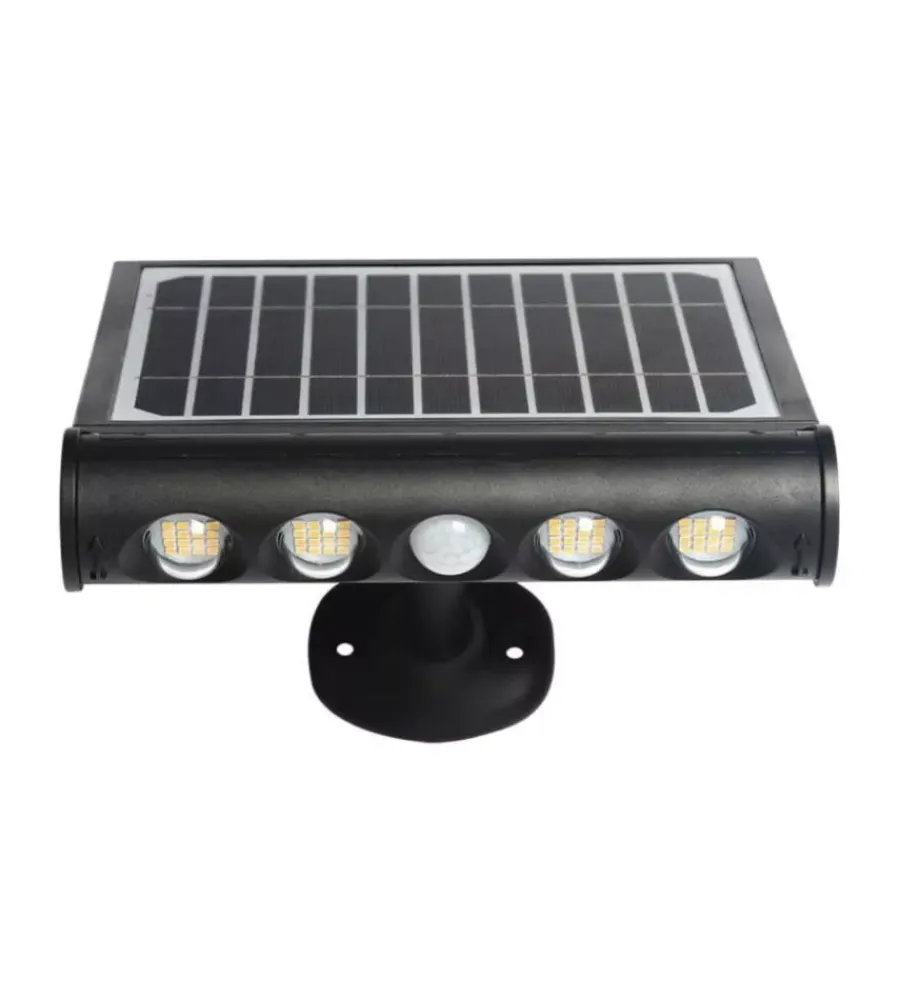 Illuminazione Per Esterno- Lampada led da giardino con pannello solare, 8 w 4000 k
