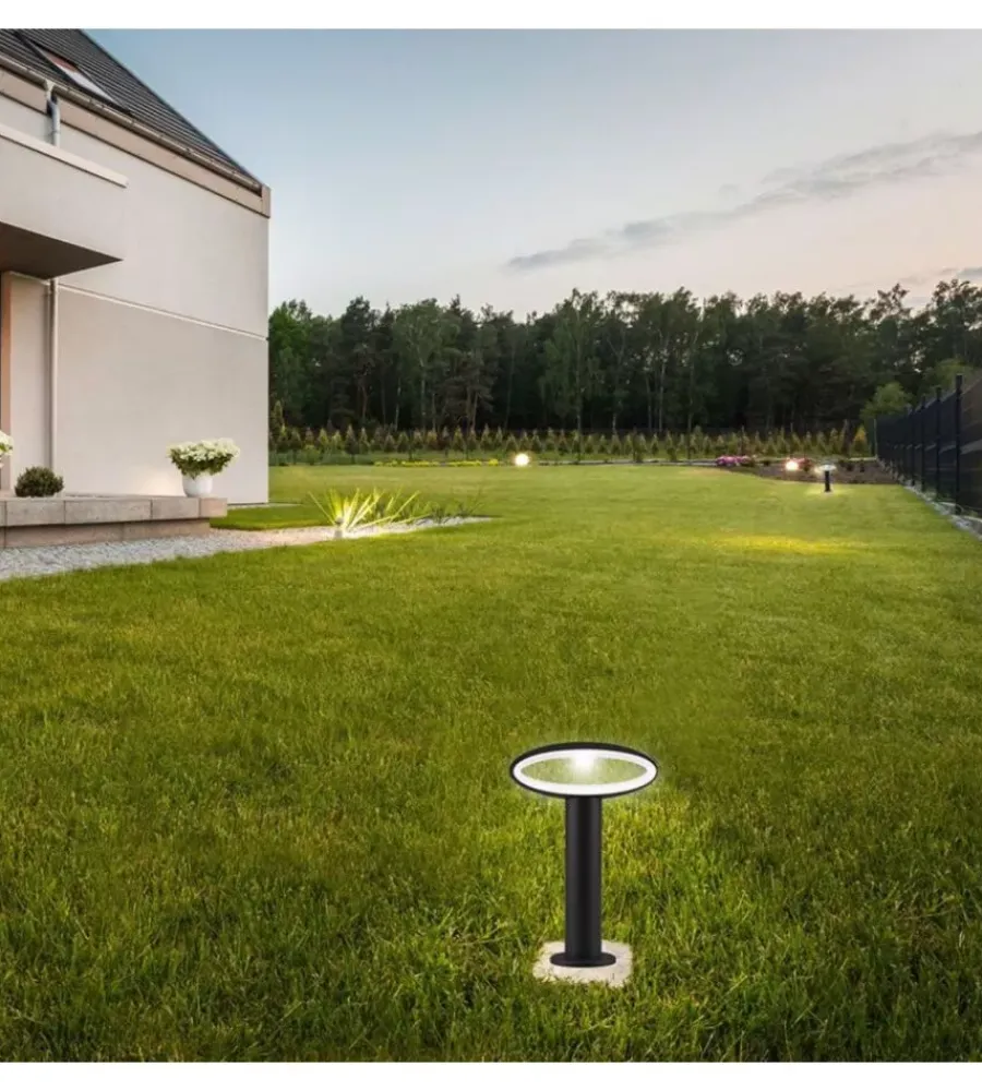 Illuminazione Per Esterno|Lampada led da giardino grigia 4000k, 9w