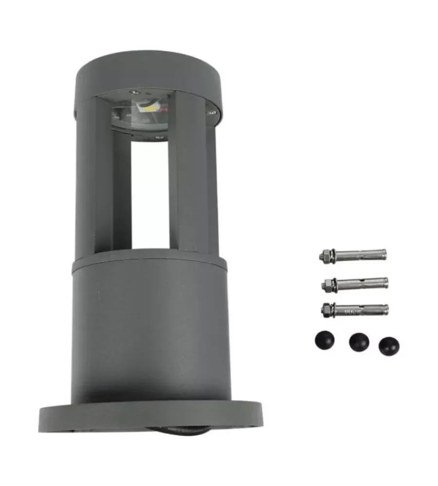 Illuminazione Per Esterno- Lampada led da giardino grigio h25 cm 4000k, 10w