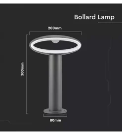 New Lampada led da giardino grigia 3000k, 9w Illuminazione Per Esterno